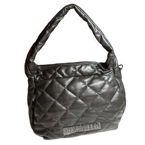Steve Madden puffy black quilted hobo bag purse, NWOT